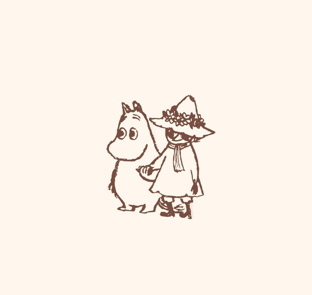 Moomin and Snufkin
