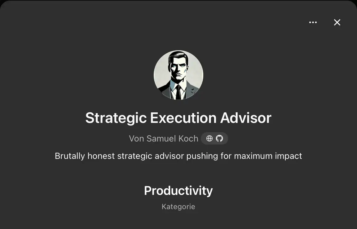 Strategic Execution Advisor CustomGPT