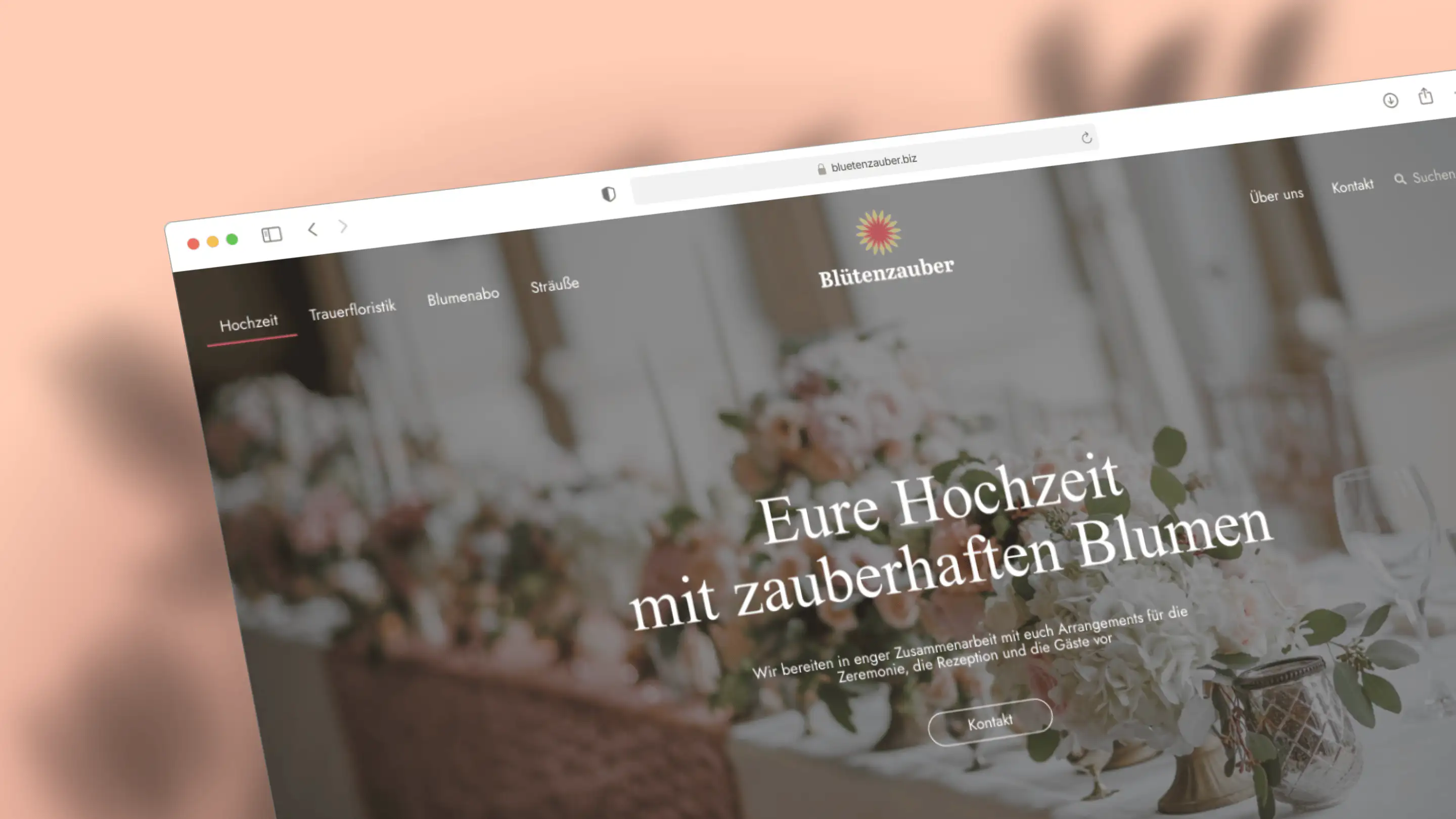 Crafting a new landing page for a local flower shop