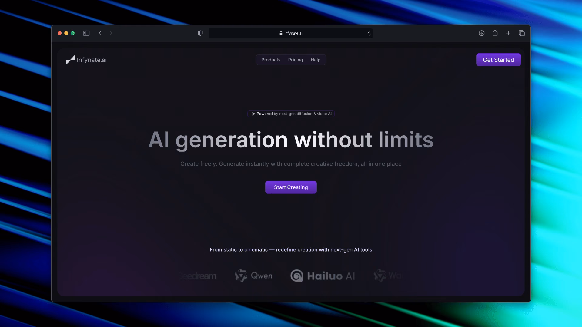 Full Stack web app for AI Generation workflows